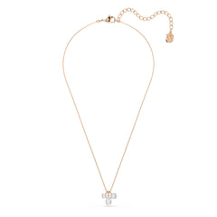 Mesmera pendant, Mixed cuts, White, Rose gold-tone plated