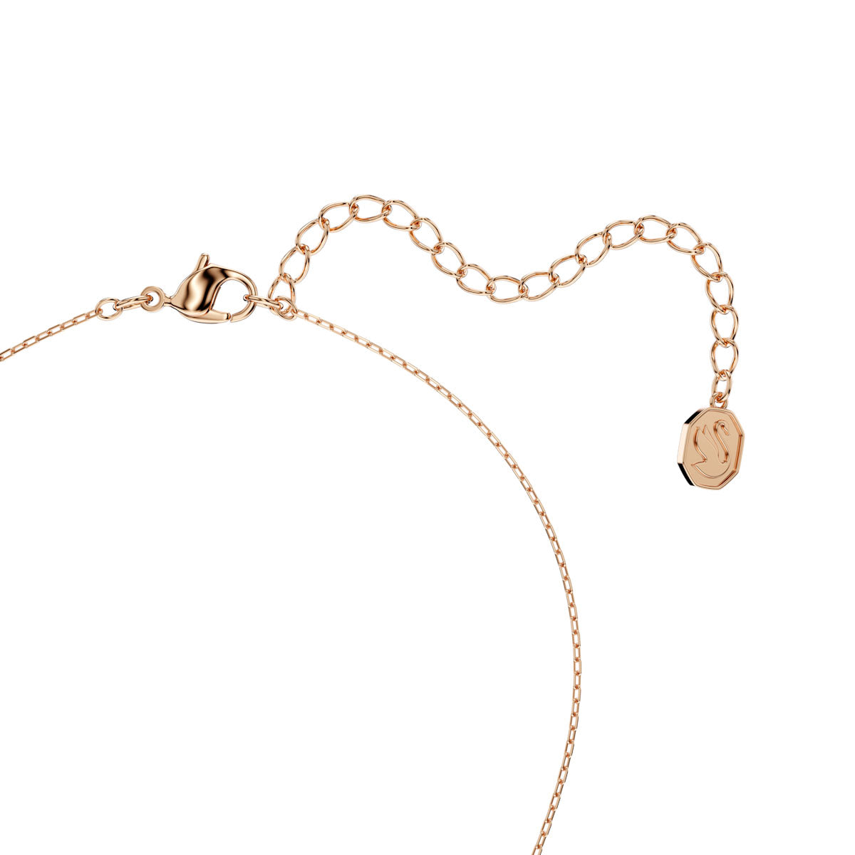 Mesmera pendant, Mixed cuts, White, Rose gold-tone plated