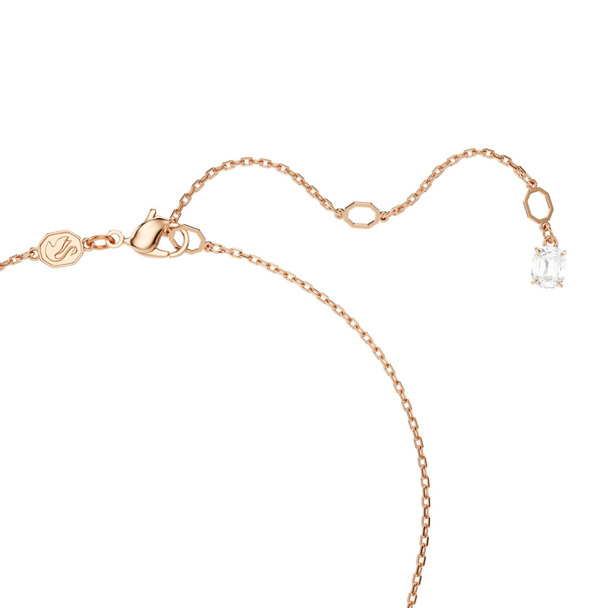 Mesmera set, Pear cut, Octagon cut, White, Rose gold-tone plated