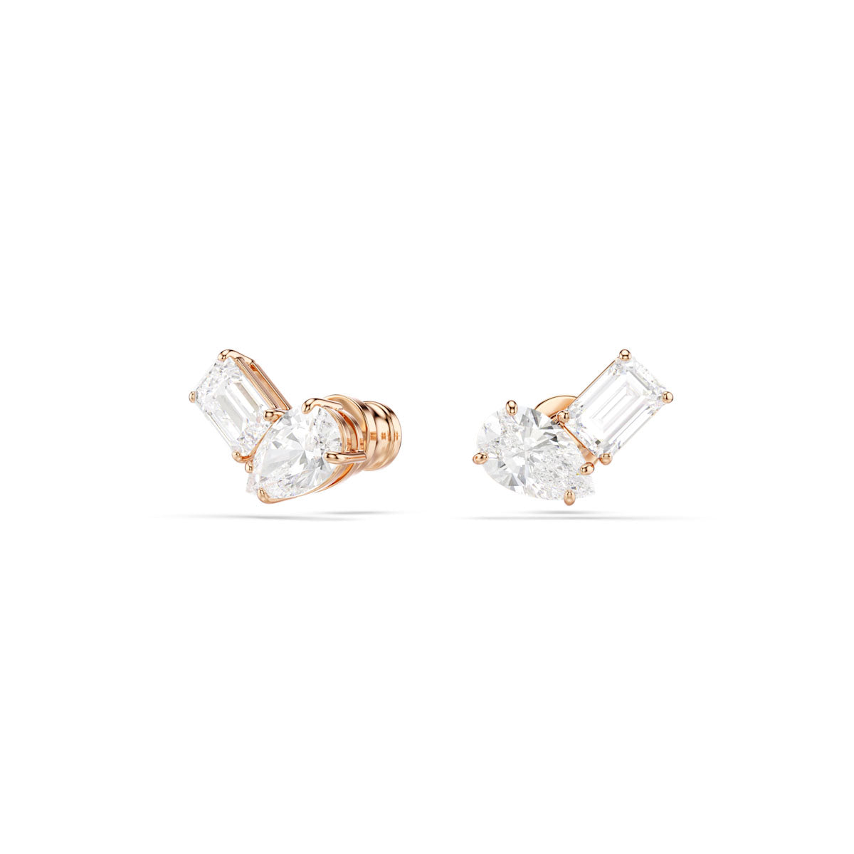 Mesmera set, Pear cut, Octagon cut, White, Rose gold-tone plated