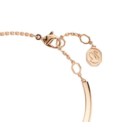 Mesmera bangle, Mixed cuts, White, Rose gold-tone plated