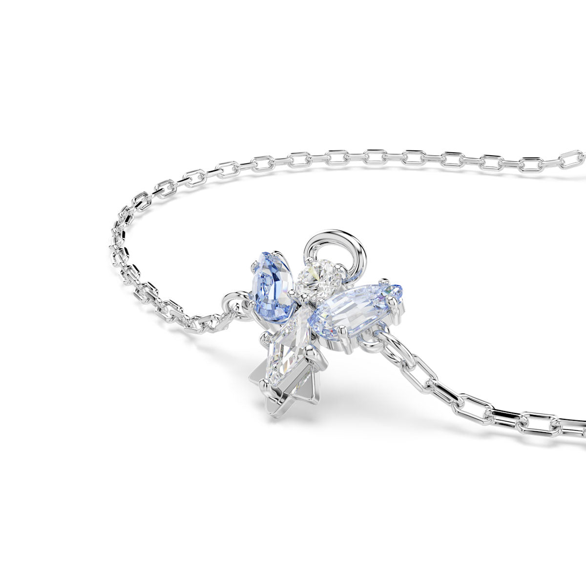 Magic bracelet, Angel, Blue, Rhodium plated
