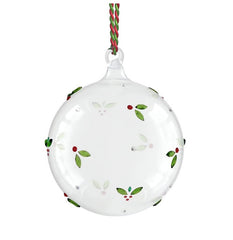Holiday Cheers Mistletoe Ball Ornament