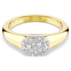 Dextera ring Mixed cuts, White, Gold-tone plated