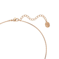 Mickey & Minnie pendant, Black, Rose gold-tone plated