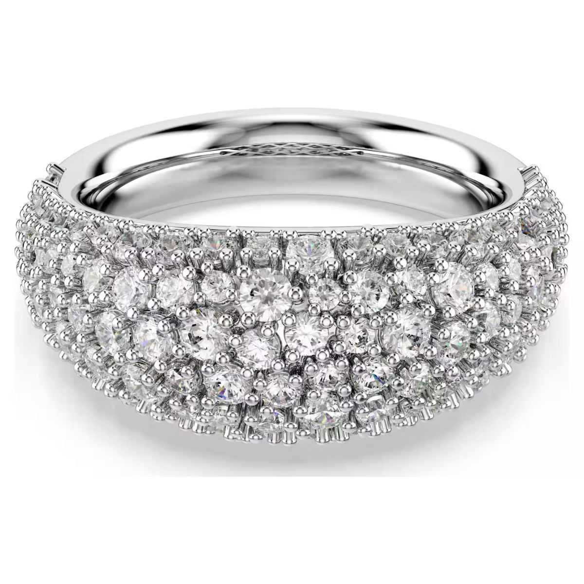 Sublima ring White, Rhodium plated