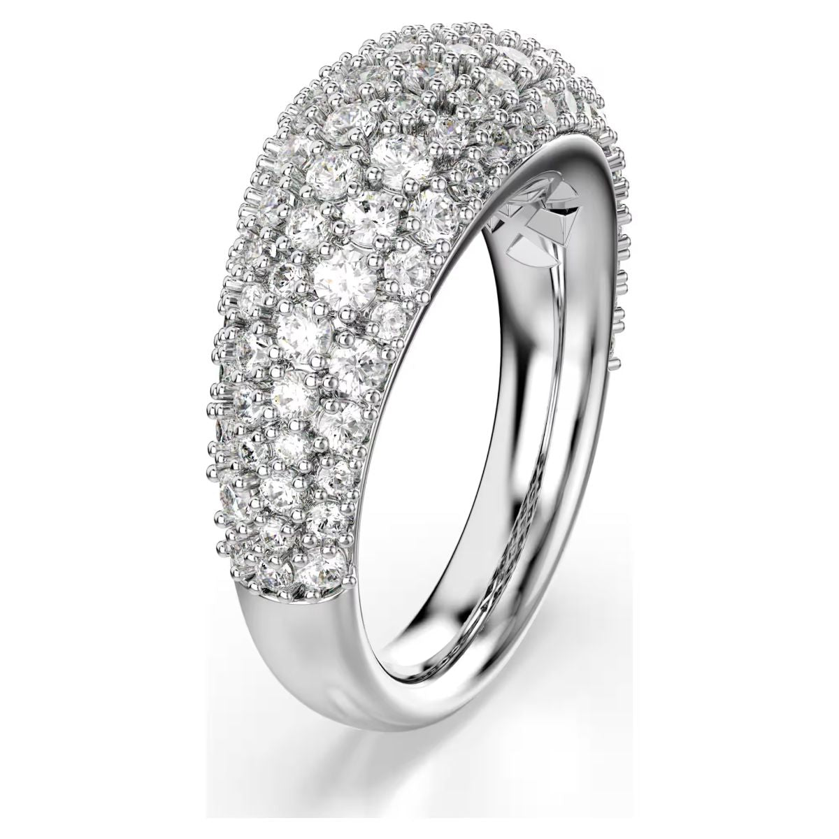 Sublima ring White, Rhodium plated
