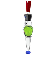 Holiday Cheers Nutcracker Ornament, Green