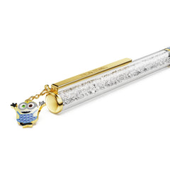 Crystalline ballpoint pen Minions, Blue, Gold-tone plated
