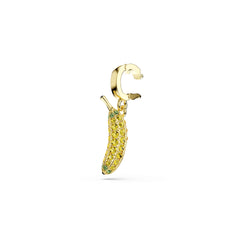 Minions Banana charm Pavé, Yellow, Gold-tone plated