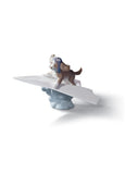 Let'S Fly Away Dog Figurine