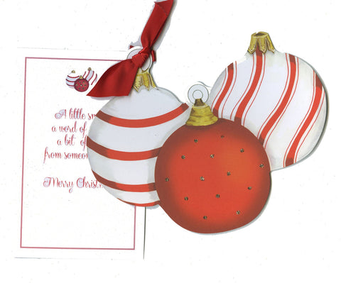 Three Ornaments Holiday Cards (Set of 60)