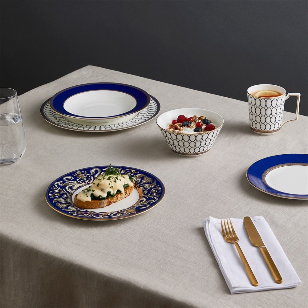 Renaissance Gold Scroll Accent Salad Plate