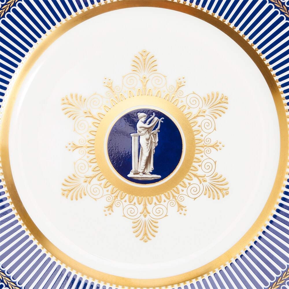 Anthemion Blue Accent Salad Plate