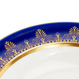 Anthemion Blue Rim Soup Bowl