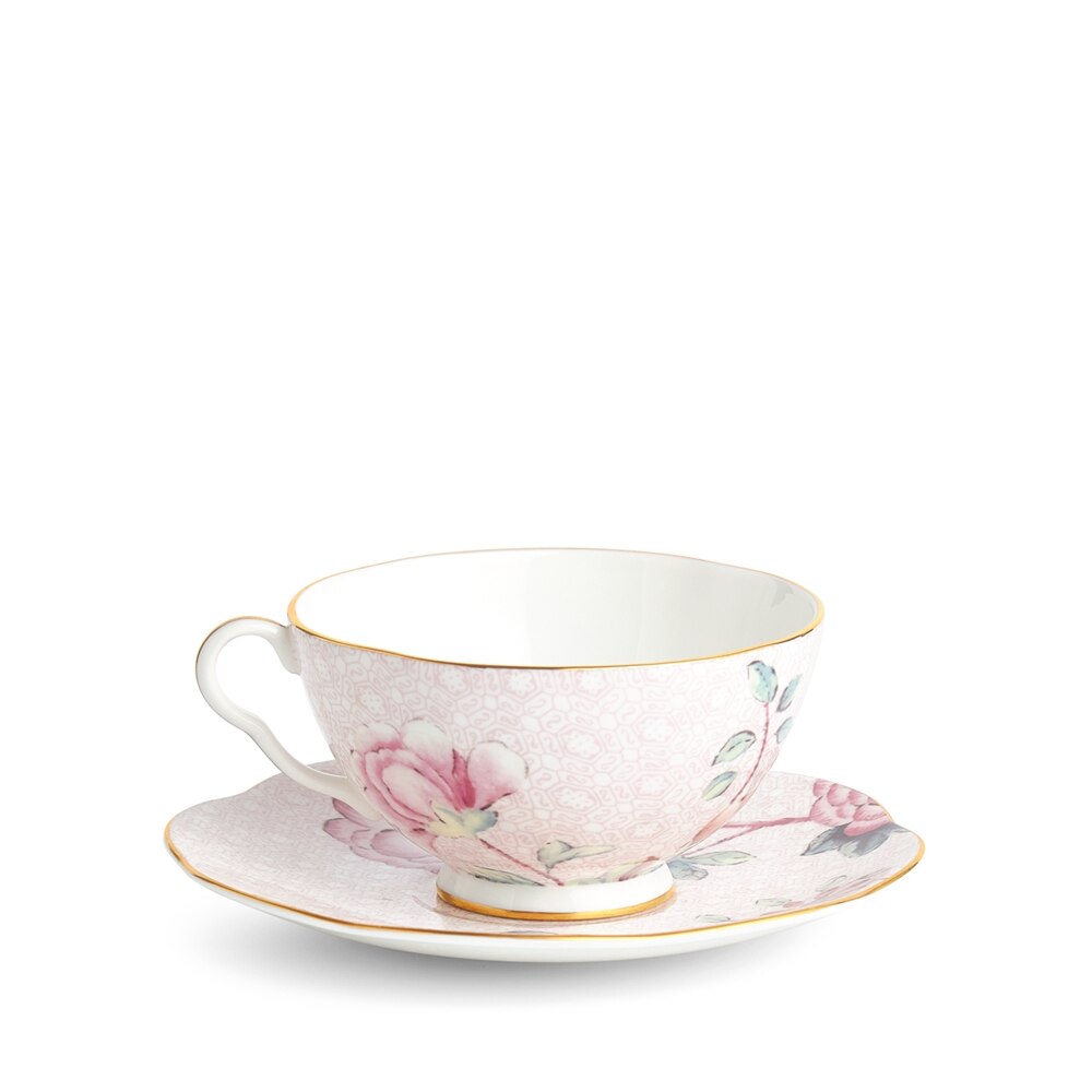 Cuckoo Pink Teacup & Saucer