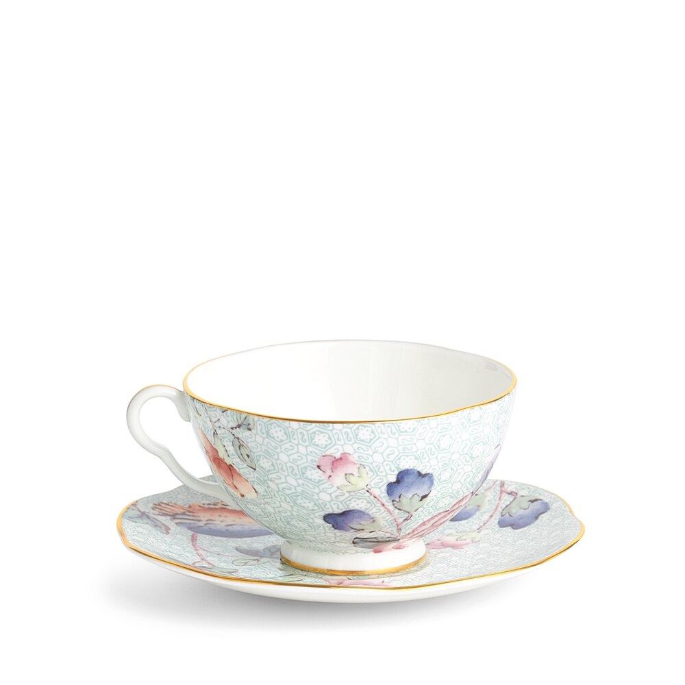 Cuckoo Green Teacup & Saucer