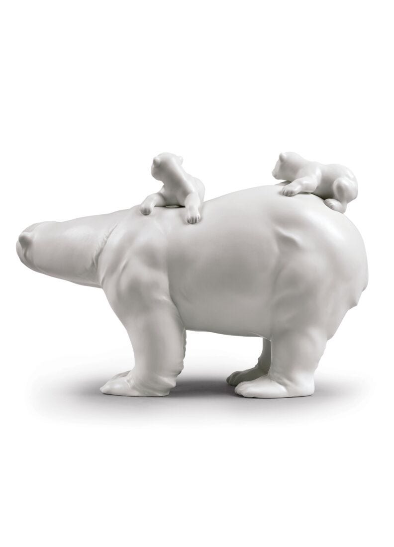 Mummy Bear And Babies Figurine