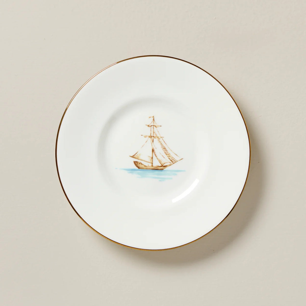 British Colonial Bamboo Dessert Plate