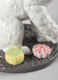 Poodle With Mochis Dog Figurine