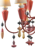 Ivy And Seed 20 Lights Chandelier. Medium Model. Red Coral (us)