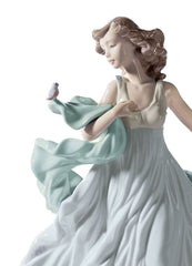 Summer Serenade Woman Figurine