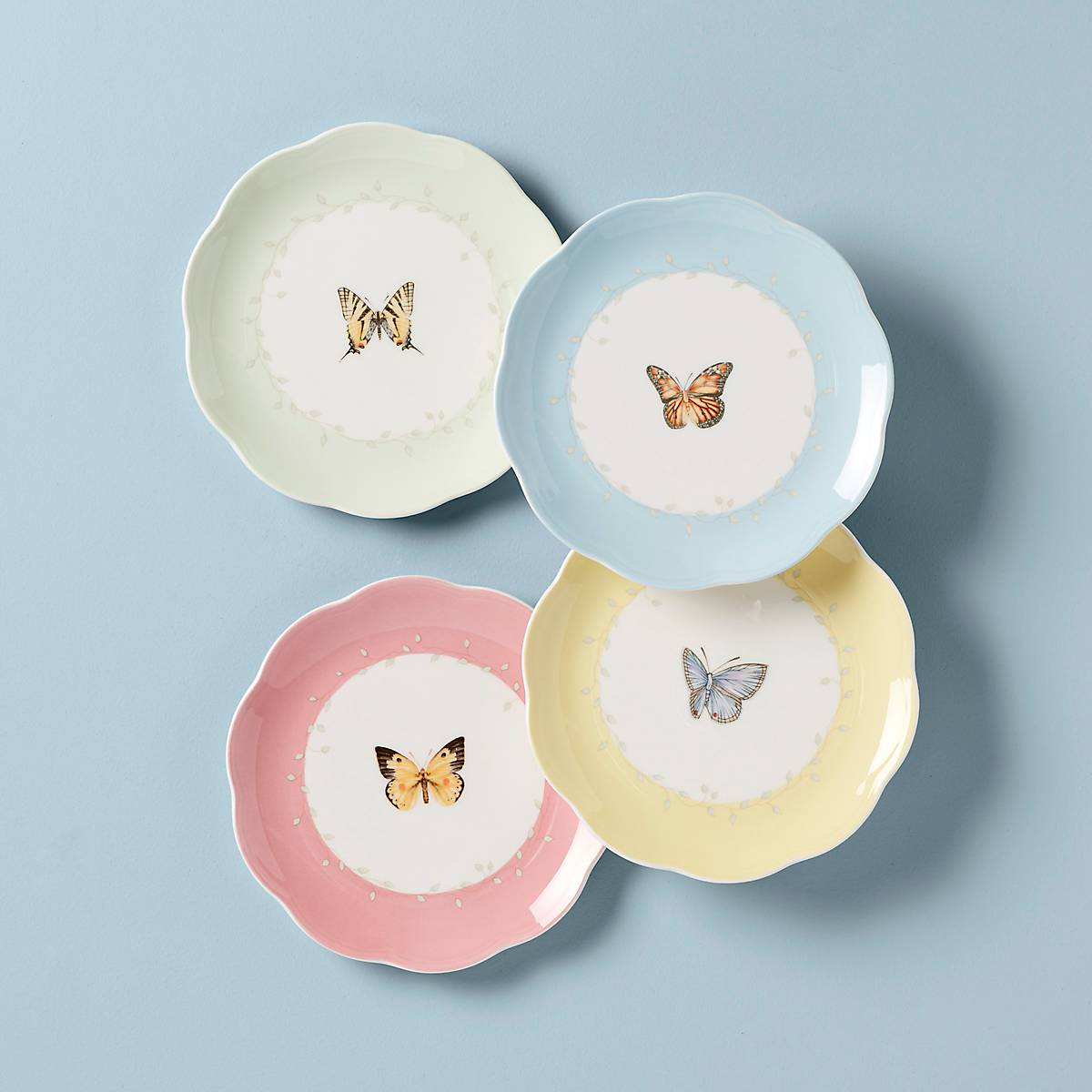 Butterfly Meadow® 4-Piece Dessert Plate Set