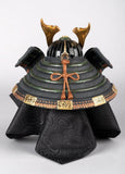 Orange Samurai Helmet Figurine