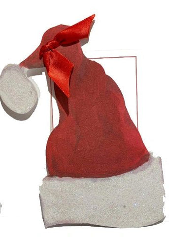 Santa Hat With Glitter Holiday Cards (Set of 60)