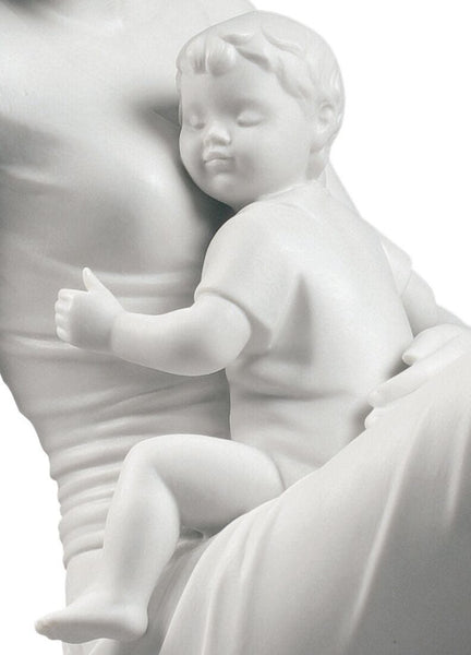 A Mother's Love Figurine. Matte White