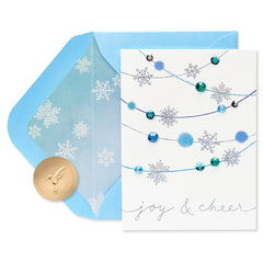 FSC Snowflake Strand Holiday Greeting Card