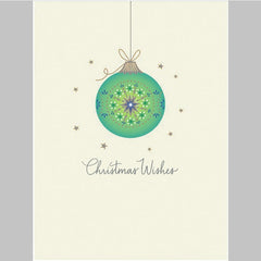 Brushstroke Ornament Christmas Greeting Card