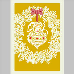 FSC Lasercut Ornament Holiday Greeting Card