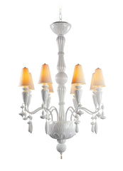 Ivy And Seed 8 Lights Chandelier, White (US)