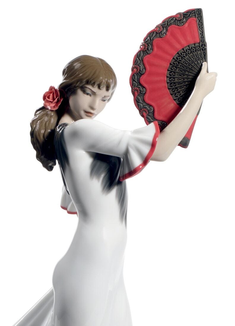 Passion And Soul Flamenco Woman Figurine, Red - 60th Anniversary