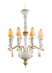 Ivy And Seed 8 Lights Chandelier, Golden Luster (US)