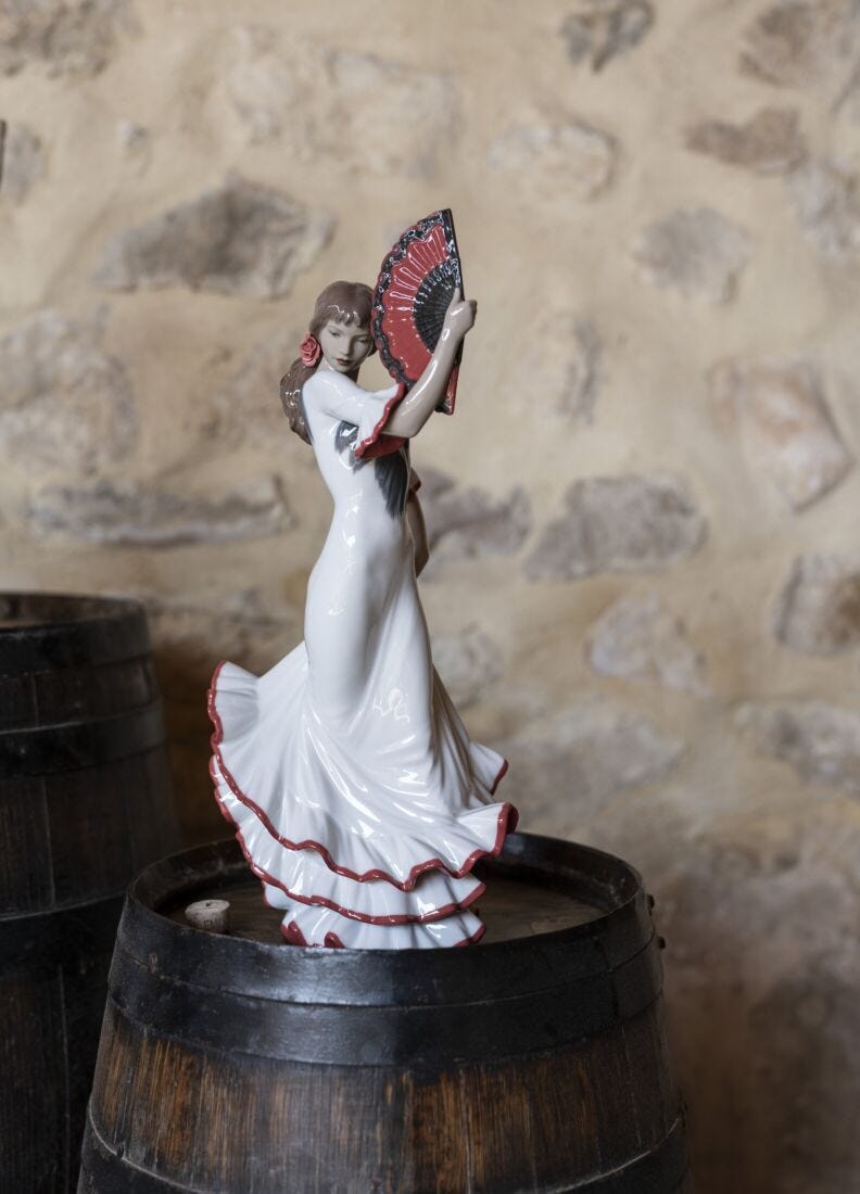 Passion And Soul Flamenco Woman Figurine, Red - 60th Anniversary
