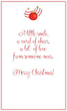 Three Ornaments Holiday Cards (Set of 60)