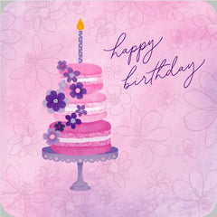 FSC Mini Macaron Cake Birthday Greeting Card