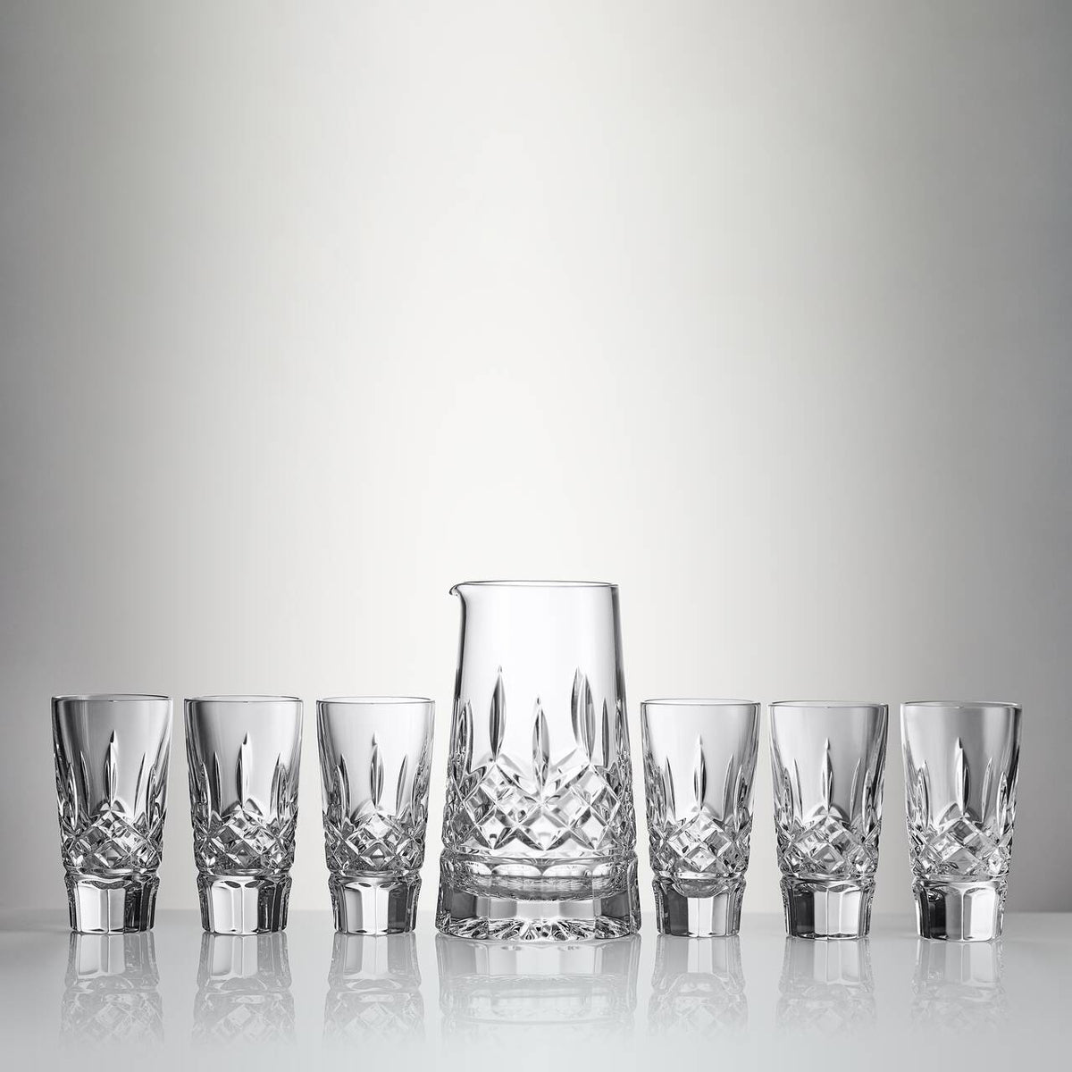 Lismore Pitcher & Shot Glass 7PCS