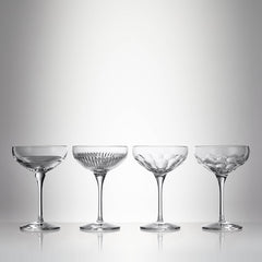 Mixology Coupe Large 280ml 9floz, Mixed Set of 4