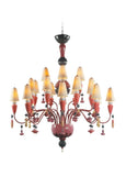 Ivy And Seed 20 Lights Chandelier. Medium Model. Red Coral (us)