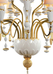 Ivy And Seed 20 Lights Chandelier, Medium Model, Golden Luster (US)