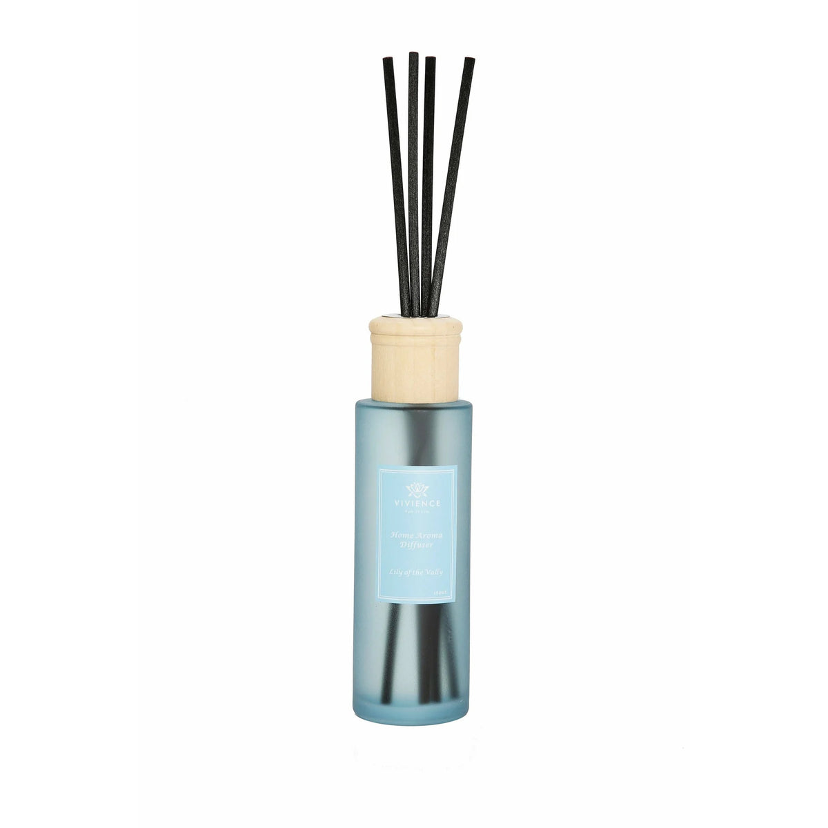 Round Blue Bottle Diffuser - "Lily of the Valley"