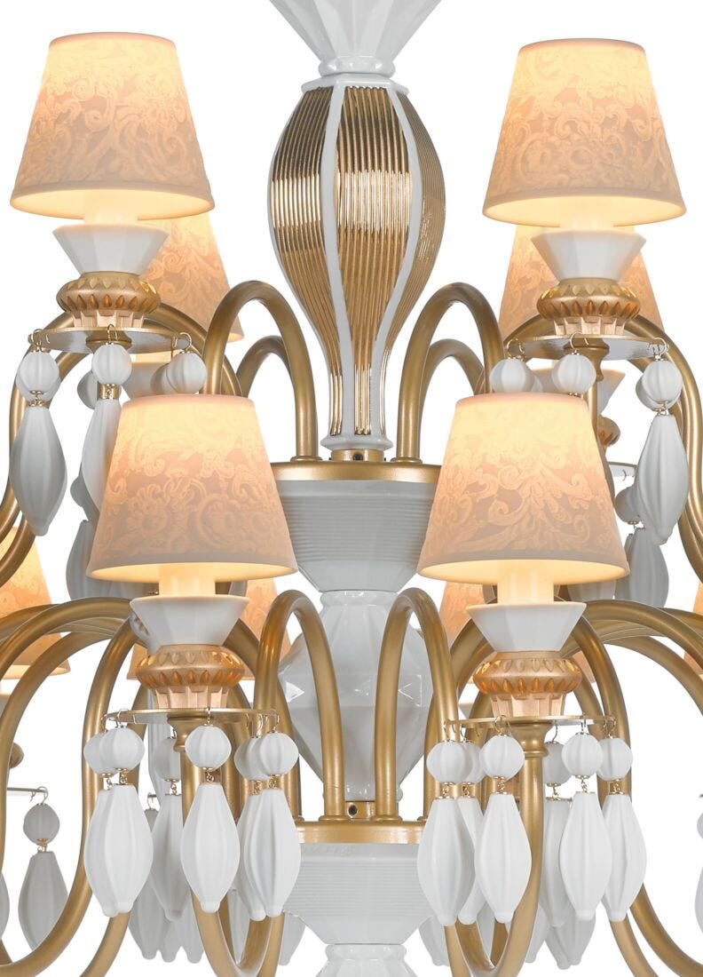 Belle De Nuit 24 Lights Chandelier. Golden Luster (us)