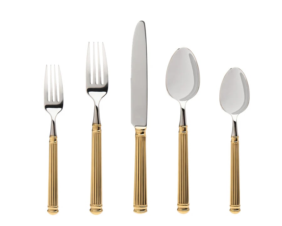 Colonnade Gold 18/10 Stainless Steel 20 Piece Flatware Set