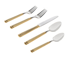 Colonnade Gold 18/10 Stainless Steel 20 Piece Flatware Set