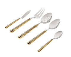 Colonnade Gold 18/10 Stainless Steel 45 Piece Flatware Set