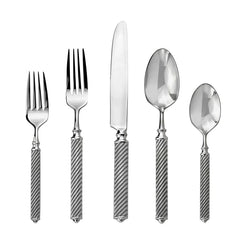 Torsade 18/10 Stainless Steel 45 Piece Flatware Set