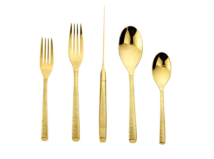 Birchwood Gold 18/10 Stainless Steel 20 Piece Flatware Set